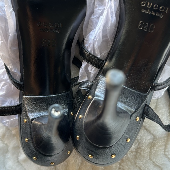 Gucci Vintage Black & Gold Logo - Picture 9 of 11